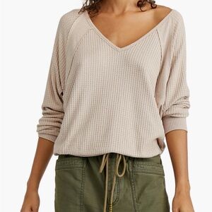 Free People Santa Clara Thermal Top ~ Toasted ~ Size Medium